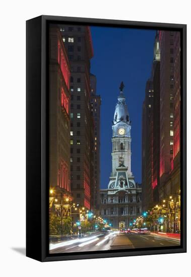 Philadelphia City Hall.-Jon Hicks-Framed Premier Image Canvas