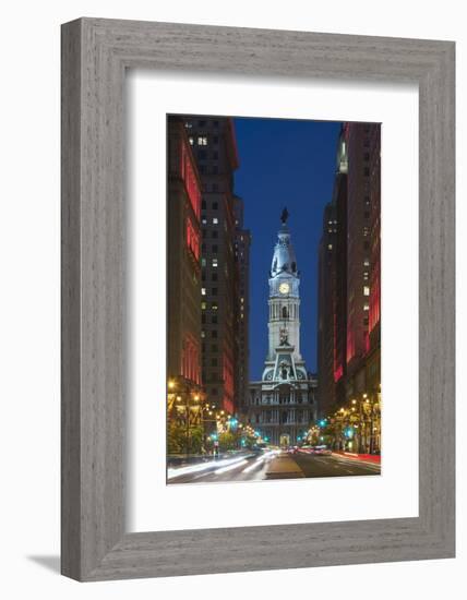 Philadelphia City Hall.-Jon Hicks-Framed Photographic Print