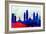 Philadelphia City Skyline-NaxArt-Framed Art Print