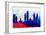 Philadelphia City Skyline-NaxArt-Framed Art Print