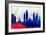 Philadelphia City Skyline-NaxArt-Framed Art Print