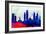 Philadelphia City Skyline-NaxArt-Framed Art Print