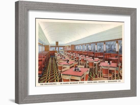 Philadelphia Diner, South Bend, Indiana-null-Framed Art Print