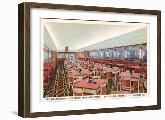 Philadelphia Diner, South Bend, Indiana-null-Framed Art Print