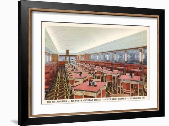 Philadelphia Diner, South Bend, Indiana-null-Framed Art Print