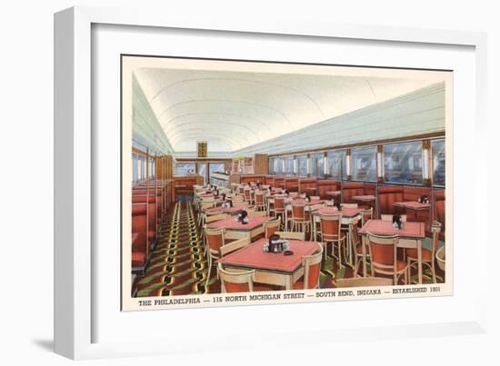 Philadelphia Diner, South Bend, Indiana-null-Framed Art Print