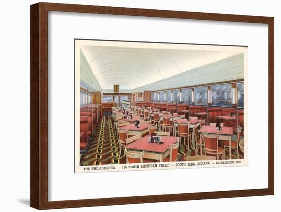 Philadelphia Diner, South Bend, Indiana-null-Framed Art Print