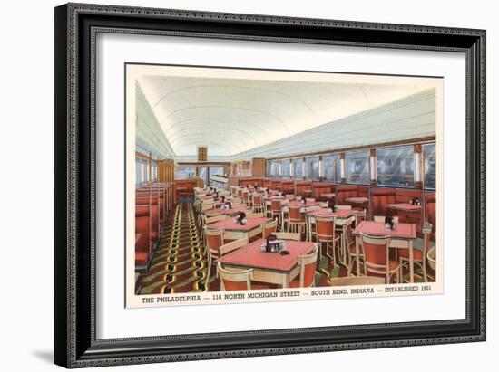 Philadelphia Diner, South Bend, Indiana-null-Framed Art Print