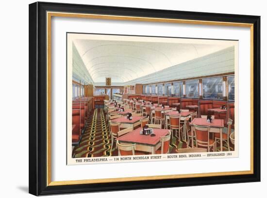 Philadelphia Diner, South Bend, Indiana-null-Framed Art Print