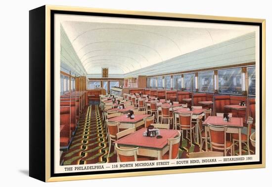 Philadelphia Diner, South Bend, Indiana-null-Framed Stretched Canvas