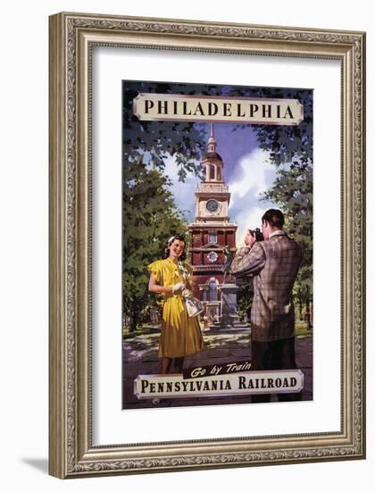 Philadelphia Go By Train-null-Framed Art Print