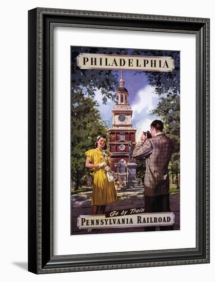 Philadelphia Go By Train-null-Framed Art Print