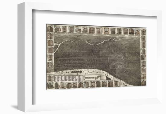 Philadelphia in 1885-Burk & McFetridge-Framed Art Print