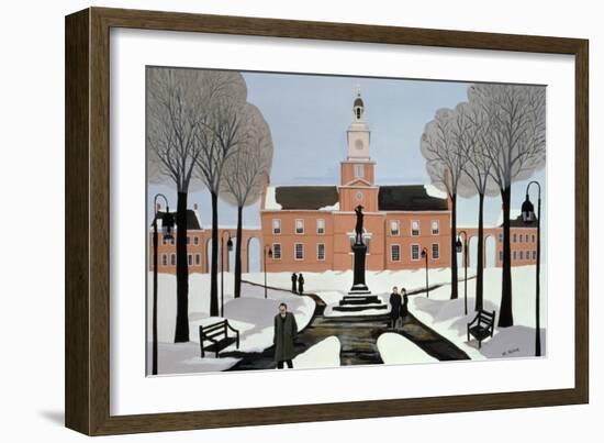 Philadelphia in the Snow-Maggie Rowe-Framed Giclee Print