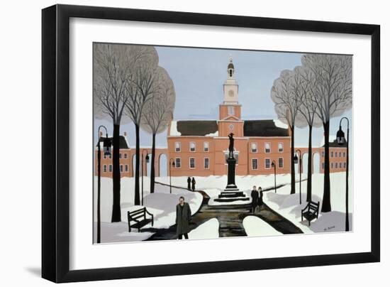 Philadelphia in the Snow-Maggie Rowe-Framed Giclee Print