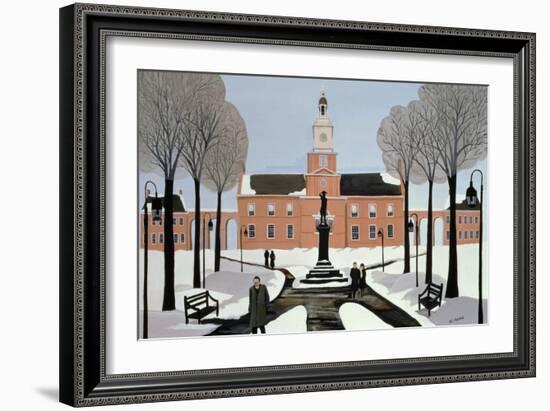 Philadelphia in the Snow-Maggie Rowe-Framed Giclee Print