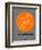 Philadelphia Orange Subway Map-NaxArt-Framed Art Print