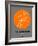 Philadelphia Orange Subway Map-NaxArt-Framed Art Print