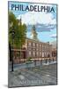 Philadelphia, PA - Independence Hall-Lantern Press-Mounted Art Print