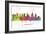 Philadelphia Pennsylvania Skyline MCLR 1-Marlene Watson-Framed Giclee Print