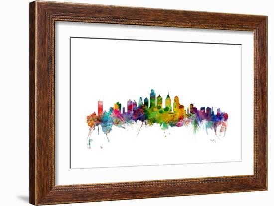 Philadelphia Pennsylvania Skyline-Michael Tompsett-Framed Art Print