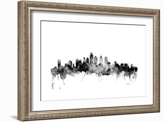 Philadelphia Pennsylvania Skyline-Michael Tompsett-Framed Art Print