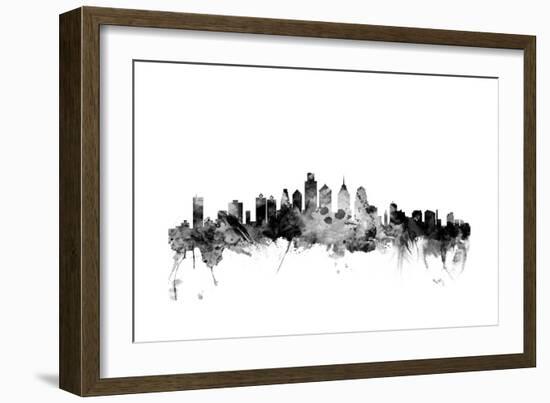 Philadelphia Pennsylvania Skyline-Michael Tompsett-Framed Art Print