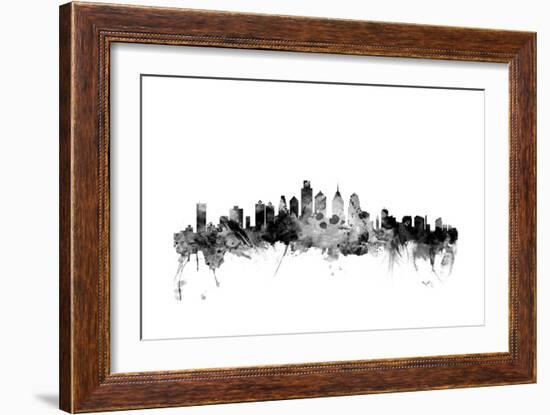 Philadelphia Pennsylvania Skyline-Michael Tompsett-Framed Art Print