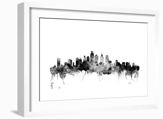 Philadelphia Pennsylvania Skyline-Michael Tompsett-Framed Art Print