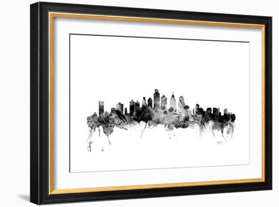 Philadelphia Pennsylvania Skyline-Michael Tompsett-Framed Art Print