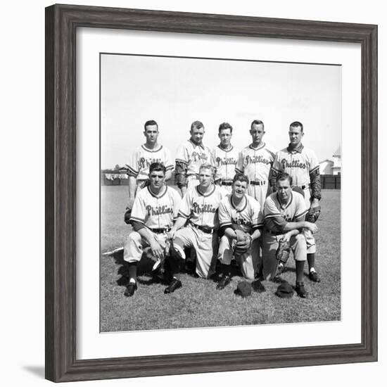 Philadelphia Phillies Baseball Team-Ralph Morse-Framed Premium Photographic Print