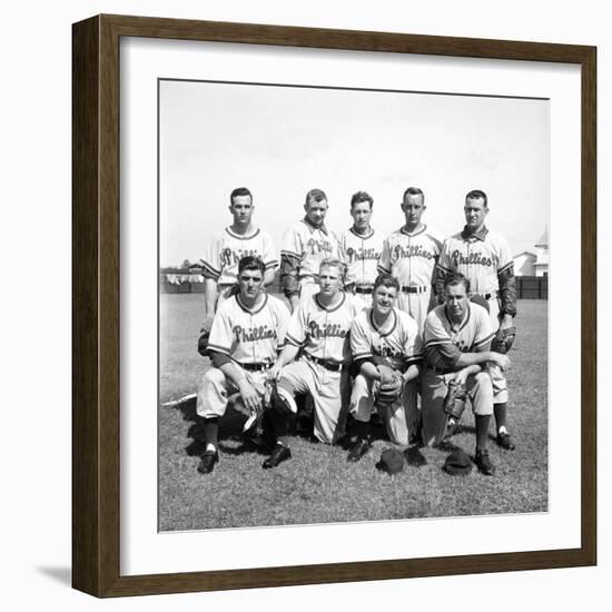 Philadelphia Phillies Baseball Team-Ralph Morse-Framed Premium Photographic Print