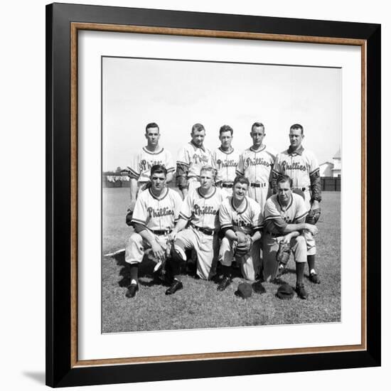 Philadelphia Phillies Baseball Team-Ralph Morse-Framed Premium Photographic Print