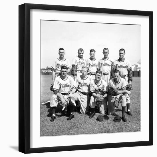 Philadelphia Phillies Baseball Team-Ralph Morse-Framed Premium Photographic Print