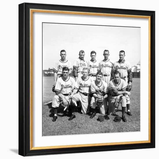 Philadelphia Phillies Baseball Team-Ralph Morse-Framed Premium Photographic Print