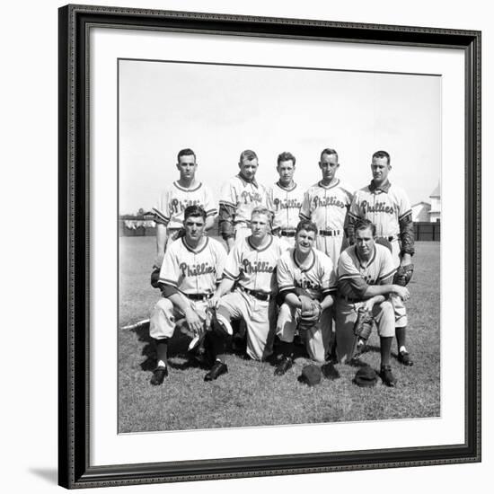 Philadelphia Phillies Baseball Team-Ralph Morse-Framed Premium Photographic Print