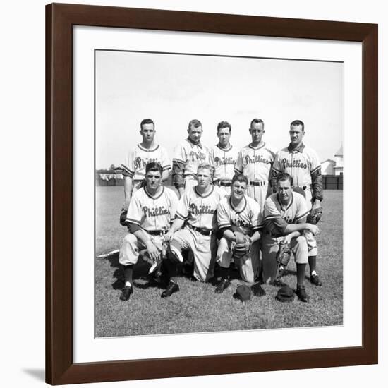 Philadelphia Phillies Baseball Team-Ralph Morse-Framed Premium Photographic Print