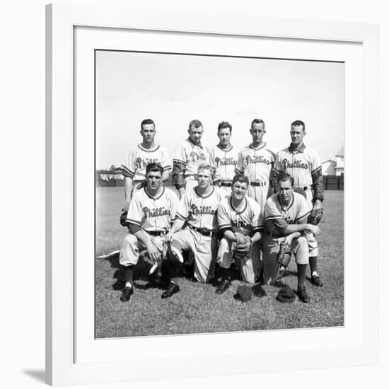 Philadelphia Phillies Baseball Team-Ralph Morse-Framed Premium Photographic Print