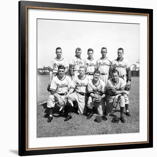 Philadelphia Phillies Baseball Team-Ralph Morse-Framed Premium Photographic Print