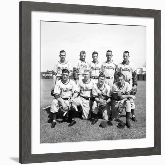 Philadelphia Phillies Baseball Team-Ralph Morse-Framed Premium Photographic Print