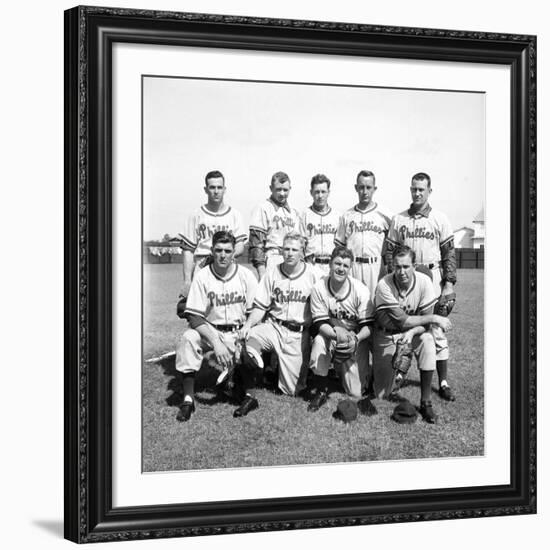 Philadelphia Phillies Baseball Team-Ralph Morse-Framed Premium Photographic Print