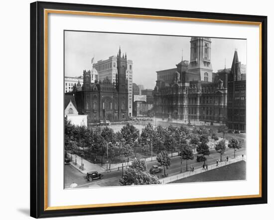 Philadelphia's City Hall Plaza-null-Framed Photographic Print