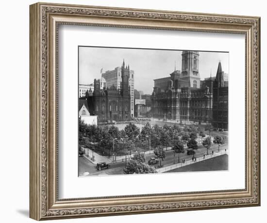 Philadelphia's City Hall Plaza-null-Framed Photographic Print
