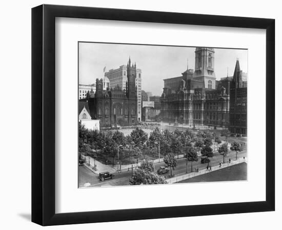 Philadelphia's City Hall Plaza-null-Framed Photographic Print