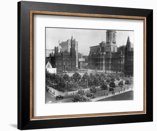 Philadelphia's City Hall Plaza-null-Framed Photographic Print