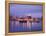 Philadelphia Skyline and Delaware River, Philadelphia, Pennsylvania-Richard Cummins-Framed Premier Image Canvas