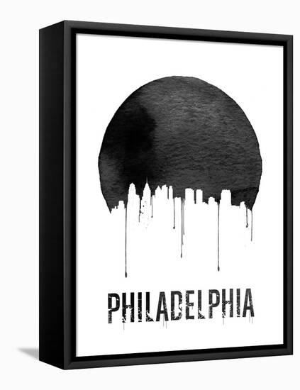 Philadelphia Skyline White-null-Framed Stretched Canvas