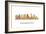 Philadelphia Skyline-Marlene Watson-Framed Giclee Print