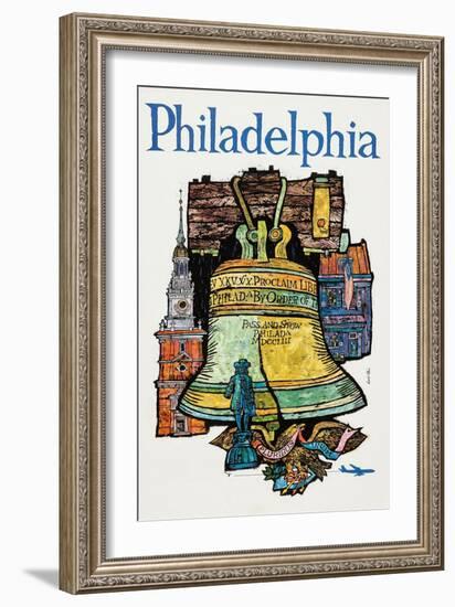 Philadelphia-David Klein-Framed Art Print