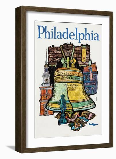 Philadelphia-David Klein-Framed Art Print